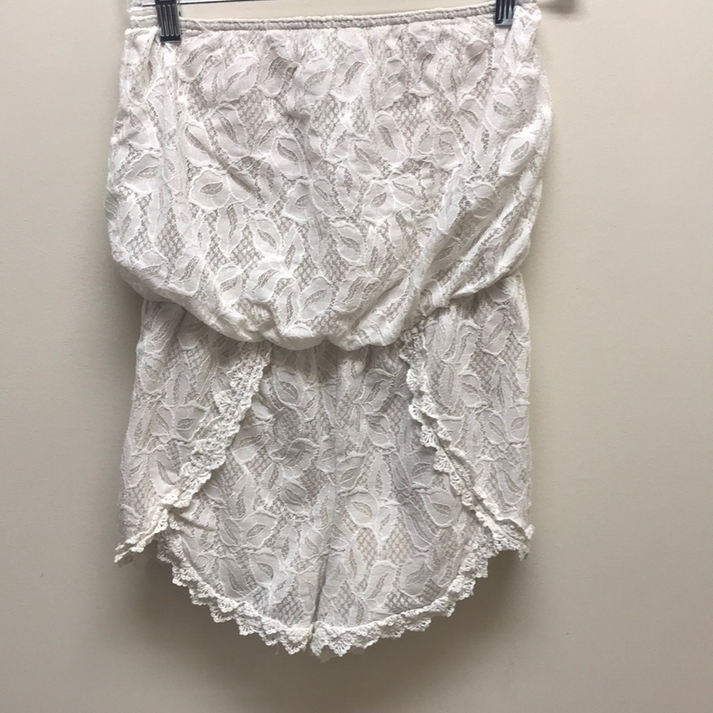 Free People floral lace romper